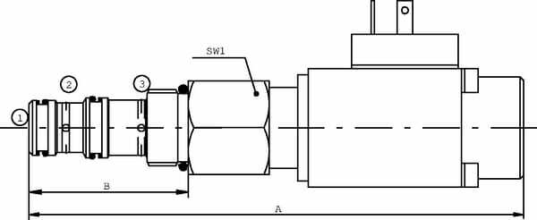 Pièces agricoles - Hydraulique - Clapet de réd. prop.cartouche