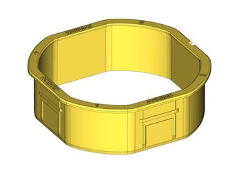 Materiels - Accessoires 0Kg-5Kg - COLLERETTE DE FOURREAU TREFLE JAUNE D.140MM