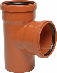 Pièces agricoles - Hydraulique - Pièce T PVC 125/125 mm x 87°