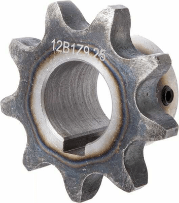 Pièces agricoles - Transmission - Pignon Simplex 9 dents chaîne 3" 12 B-1 alésé 25 mm Kramp