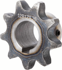 Pièces agricoles - Transmission - Pignon Simplex 9 dents chaîne 3" 12 B-1 alésé 25 mm Kramp