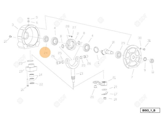 Pièces agricoles - Pieces moteur - BEARING Deutz-Fahr origine