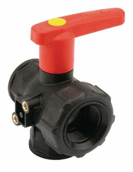 Pièces agricoles - Pièce Pulvérisateur - Vanne boi.sph. 1 1/4" 3v.+ral.