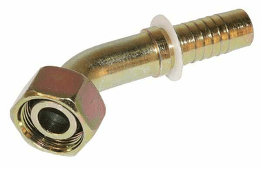 Pièces agricoles - Hydraulique - Raccord DN08-M18x150-12L 45°