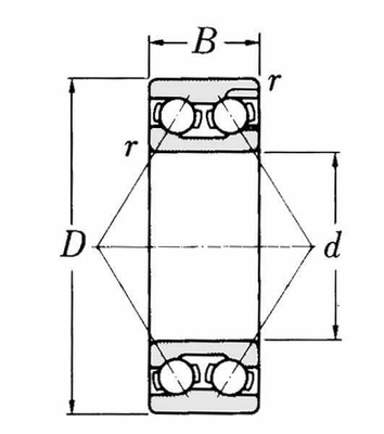 Pièces agricoles - Roulements - Roulement à billes à contact oblique 35x72x27mm SKF