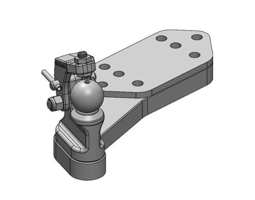 Pièces agricoles - Tracteur pièce adaptable - Direction forcée K50® G avec dispositif de maintien pour 40-45 mm