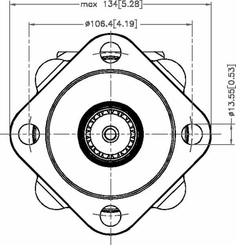 Pièces agricoles - Hydraulique - Moteur orbital cardan 1-1/4", Z14