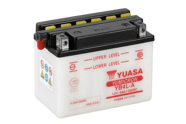 Pièces Quad & Motos - Electrique - Batterie YUASA conventionnelle sans pack acide - YB4L-A
