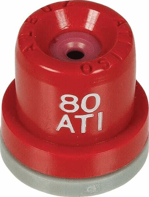 Pièces agricoles - Pièce Pulvérisateur - Buse à injection d'air à cône creux ATI 80° 4 rouge céramique Albuz