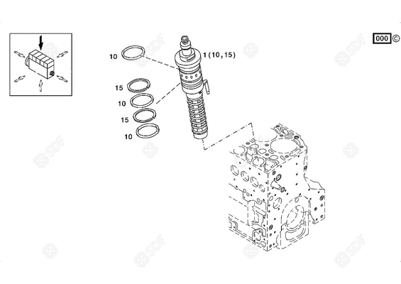Pièces agricoles - Pieces moteur - POMPE INJECTION Deutz-Fahr origine