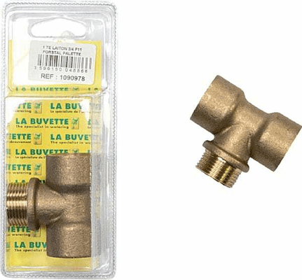 Pièces agricoles - Cloture,Jardin & Sylviculture - Raccord en T 3/4" pour Forstal