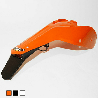 Pièces Quad & Motos - Plastiques - Garde-boue arrière + plaques latérales UFO orange KTM EXC/EXC-F