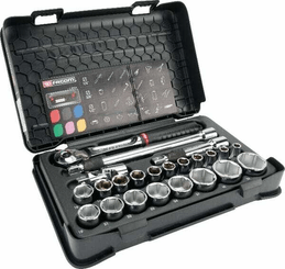 Outils - Outils divers - Jeu de douilles 1/2" 6 pans