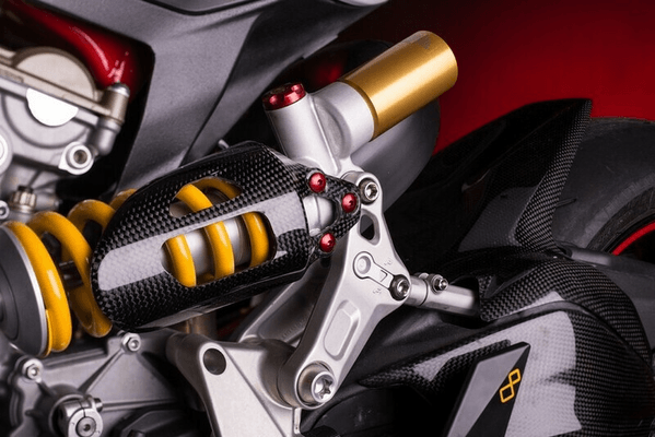 Pièces Quad & Motos - Equipement véhicule - Protection amortisseur LIGHTECH carbone brillant