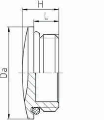 Pièces agricoles - Electricité - Bouton obturateur laiton M12x1