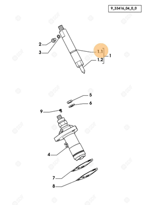Pièces agricoles - Pieces moteur - PULVERISATEUR