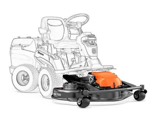 Materiels - Tondeuse autoportée - Tondeuse autoportée coupe frontale plateaux Husqvarna Combi 112 série 400i