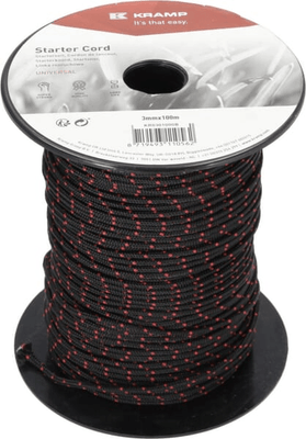 Pièces agricoles - Moteurs pièce adaptable - Cordon de lanceur 3,0 mm x 100 m noir