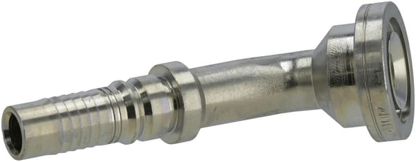 Pièces agricoles - Hydraulique - Raccord à sertir 4SH-DN16 avec flasque ø41,3 mm 45°