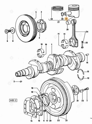 Pièces agricoles - Pieces moteur - AXE DE PISTON