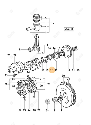 Pièces agricoles - Pieces moteur - COUSSINET DE PALIER Deutz-Fahr origine