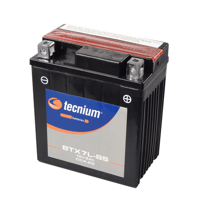 Pièces Quad & Motos - Electrique - Batterie TECNIUM sans entretien avec pack acide - BTX7L-BS