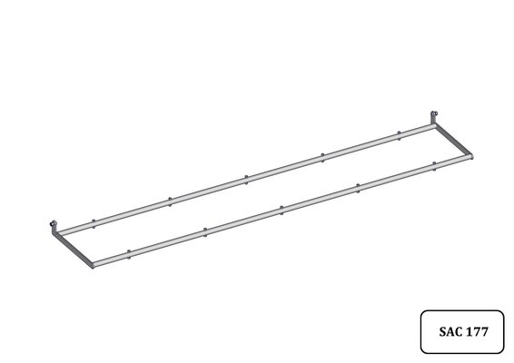 Materiels - Matériel d'élevage - autre - CADRE PORTE-SEAUX NU 5 PLACES 2.57M