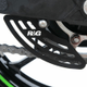 Protection de couronne (dent de requin) R&G RACING noir Kawasaki Ninja 400