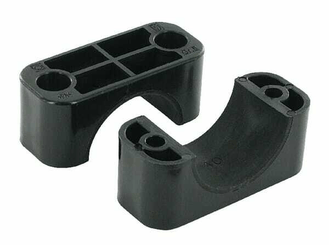 Pièces agricoles - Hydraulique - Demi-coq. noire lisse A5 40mm