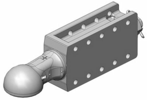 Pièces agricoles - Tracteur pièce adaptable - Oeillet d'attelage K80® avec palier à visser ISO 24347