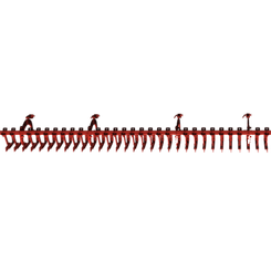 Pièces agricoles - Pièce divers - Barre decrottoirCOMPLETE 4M (KV/VICON)