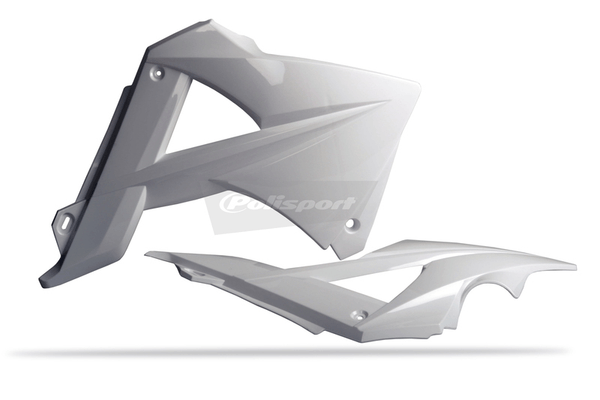 Pièces Quad & Motos - Plastiques - Ouïes de radiateur POLISPORT blanc Gas Gas