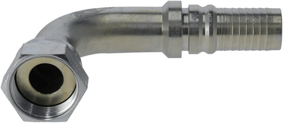 Pièces agricoles - Hydraulique - Raccord à sertir 4SH-DN25-1,7/16" ORFS-90°