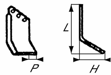 Pièces agricoles - Travail du sol - Lame de fraise d. Holder