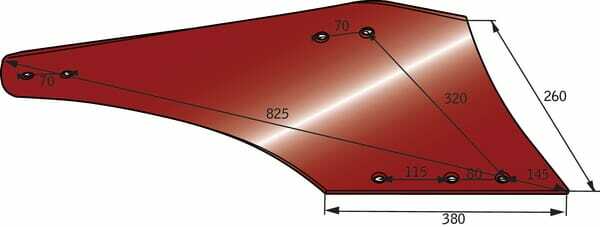 Pièces agricoles - Travail du sol - Versoir triplex D. N22B p/Naud