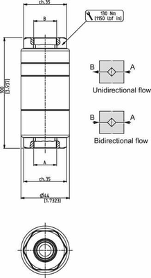 Pièces agricoles - Hydraulique - Filtre haute pression type 60 mu 1/2 B