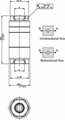 Pièces agricoles - Hydraulique - Filtre haute pression type 60 mu 1/2 B