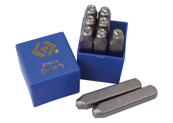 Outils - Outils divers - Chiffres à frapper 5mm - 9 pièces
