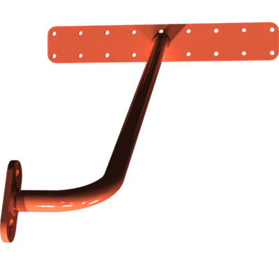 Pièces agricoles - Pièce divers - support gauche soudé -peint-