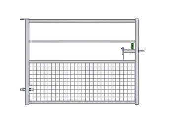 Materiels - Accessoires 20Kg-30Kg - PORTE HERBAGE SEMI-GRILLAGEE L.1.79M