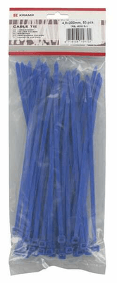 Pièces agricoles - Fasteners - 50 serre-câbles 4,8x200mm bleu,50pcs