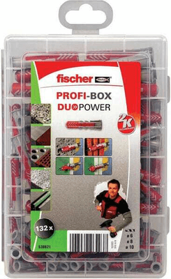 Pièces agricoles - Fasteners - PROFI-BOX Chevilles tous matériaux DuoPower / Boite de 132