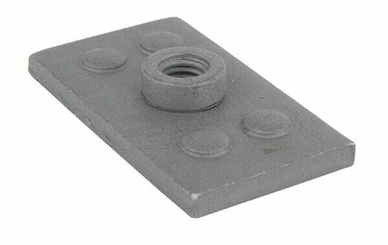 Pièces agricoles - Hydraulique - Plaque a souder double GR.1