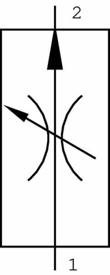 Pièces agricoles - Hydraulique - Régulateur de débit à 2 voies A04 AZ