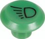 Symbole, feu de travail, rond, vert