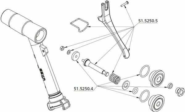 Pièces agricoles - Hydraulique - Pistolet alu/laiton Geka