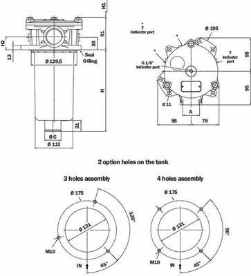 Pièces agricoles - Hydraulique - Filtre retour MPF181/1-20-P10-