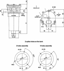 Pièces agricoles - Hydraulique - Filtre retour MPF181/1-20-P10-
