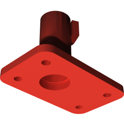 Pièces agricoles - Pièce divers - plaque de support soudée -peinte-