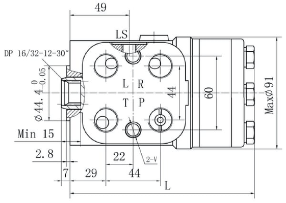 Pièces agricoles - Hydraulique - Unité de direction orbitale 200cc Kramp